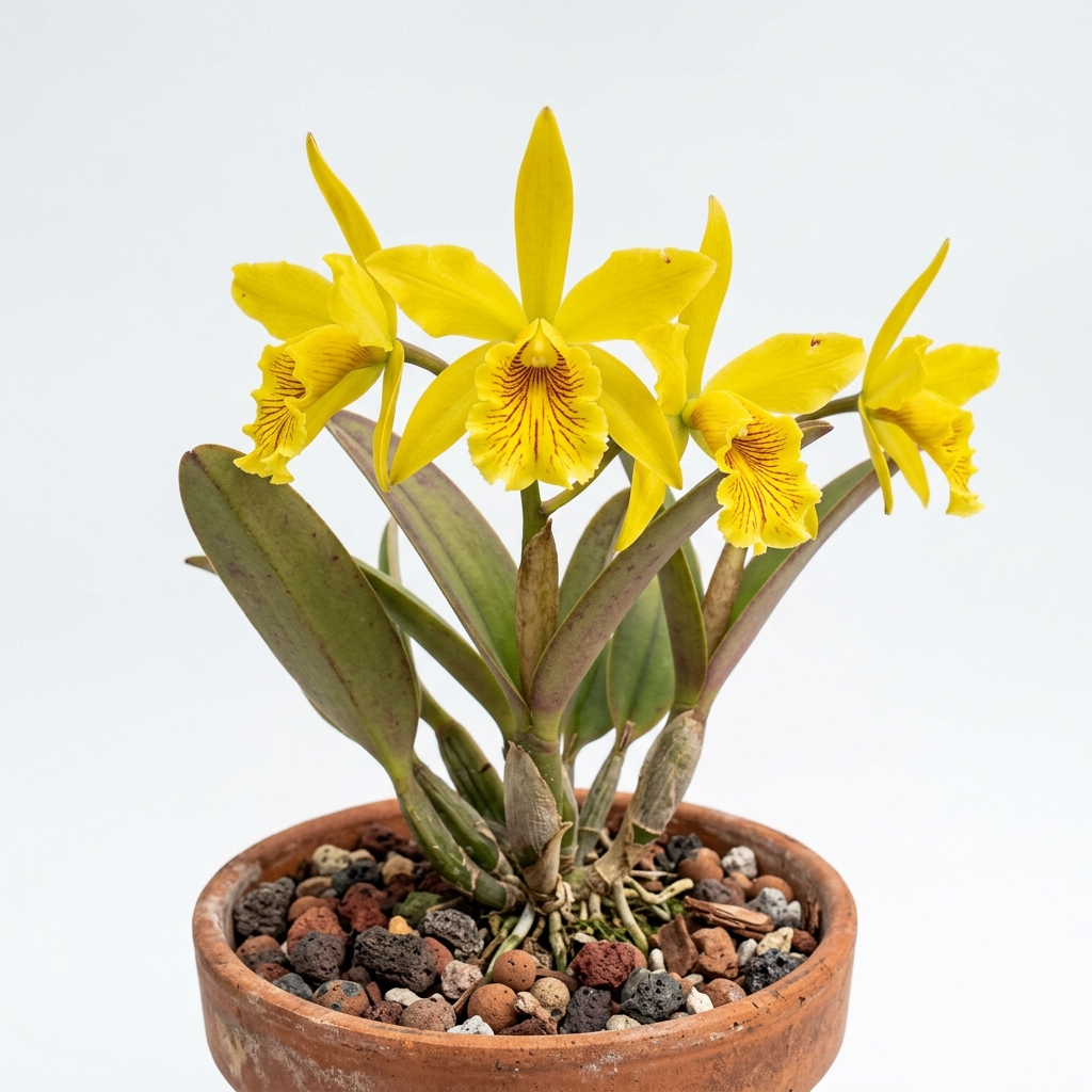 Cattleya Briegeri orchid cultivar flowers