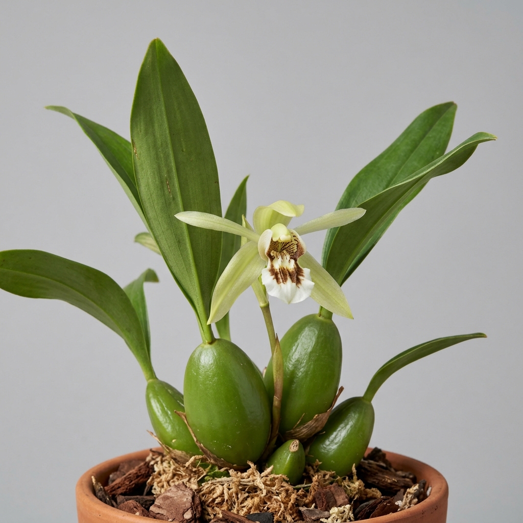 Coelogyne Rumphii orchid cultivar flowers
