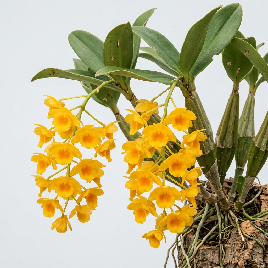 Dendrobium Guibertii orchid cultivar flowers